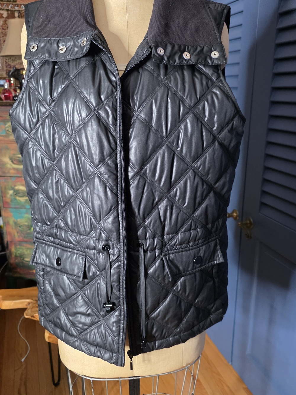 Style & Co. Quilted Black Women’s Puffer Vest